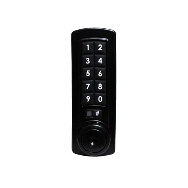 Gemini Electronic Keypad Combination Cabinet Lock Black Vertical